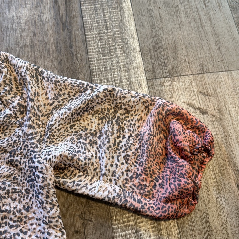 ZAC & RACHEL Leopard TOP- size L - Picture 3 of 7